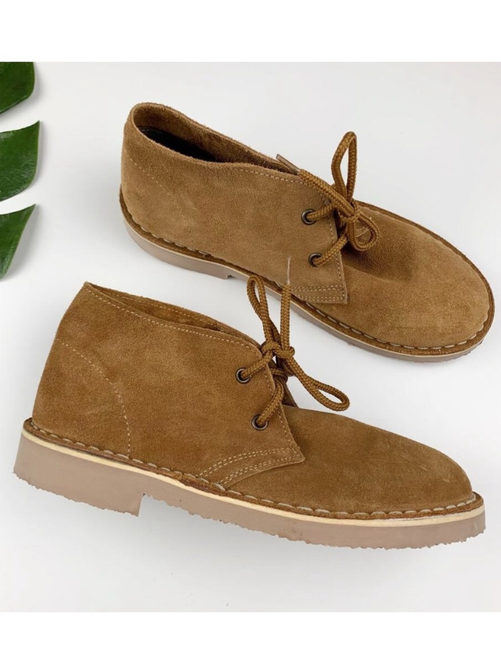 Roamers Desert Chukka Boots Tan Suede Leather M467 Size UK 4 US Youth Men's 5